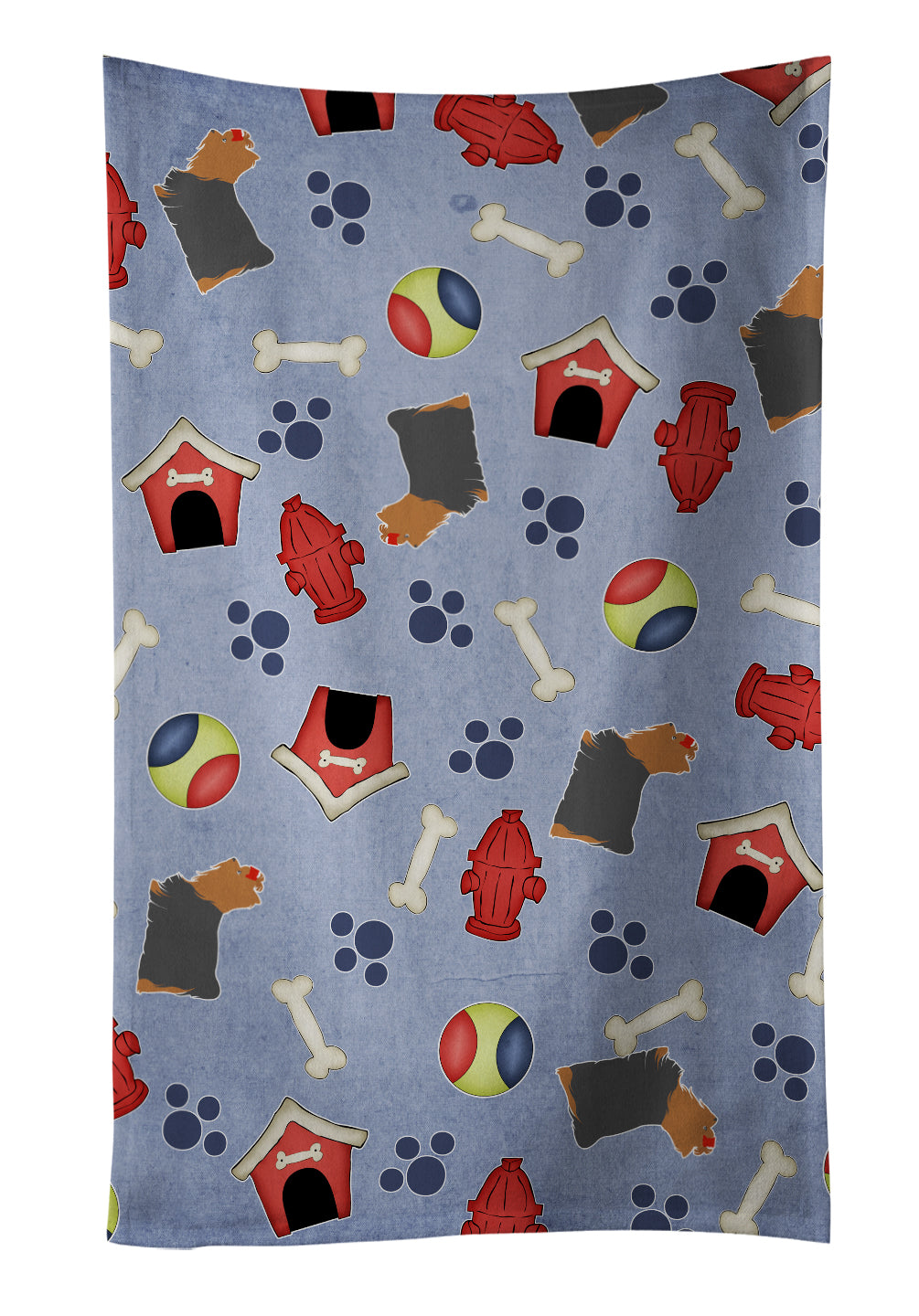 Yorkshire Terrier Yorkie Dog House Collection Kitchen Towel BB3934KTWL - the-store.com