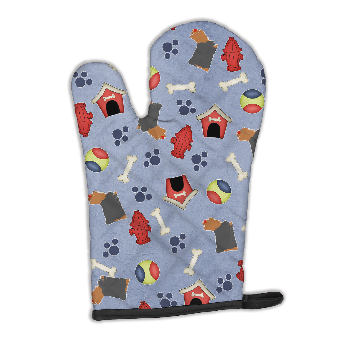 Yorkshire Terrier Yorkie Dog House Collection Oven Mitt BB3934OVMT  the-store.com.