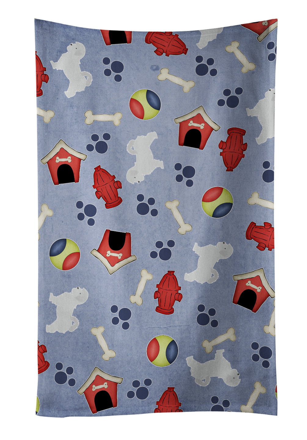 Maltese Dog House Collection Kitchen Towel BB3936KTWL - the-store.com