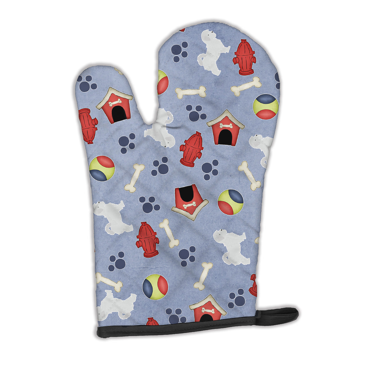 Maltese Dog House Collection Oven Mitt BB3936OVMT  the-store.com.