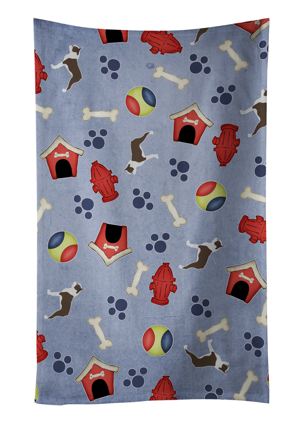 Boston Terrier Dog House Collection Kitchen Towel BB3944KTWL - the-store.com