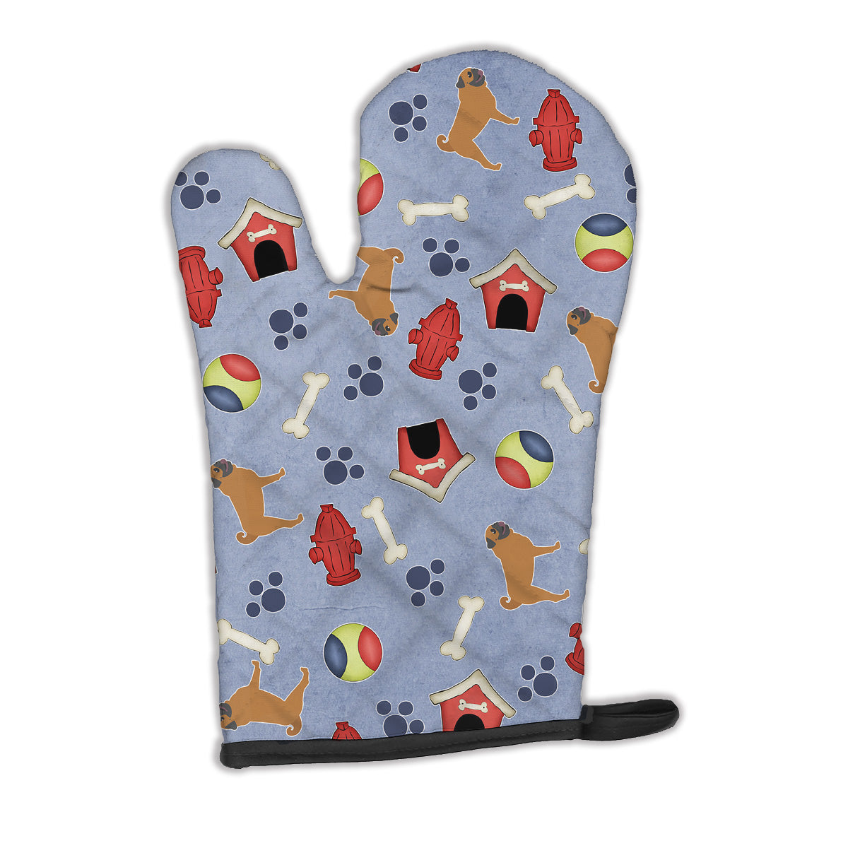 Pug Dog House Collection Oven Mitt BB3947OVMT  the-store.com.