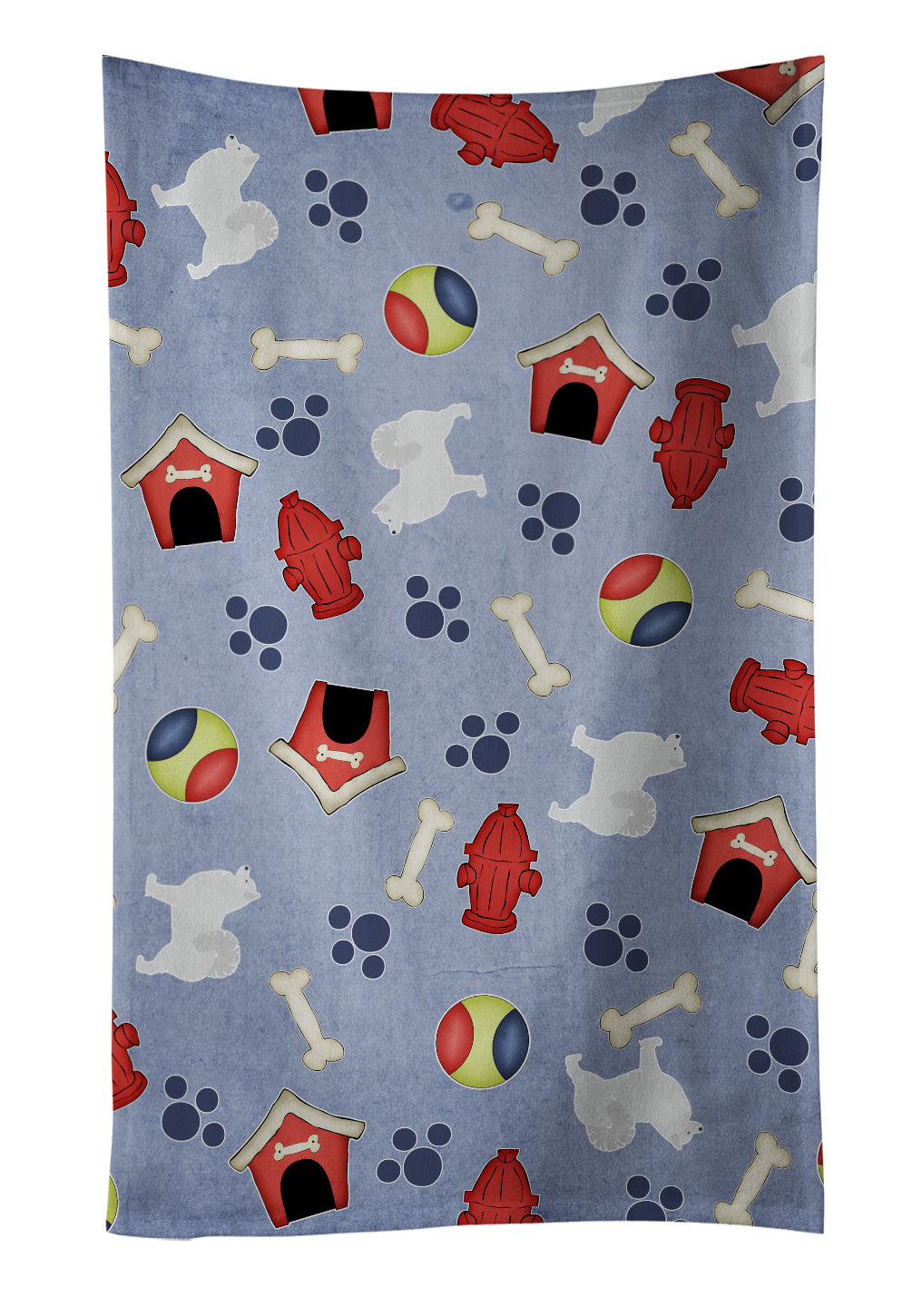 Samoyed Dog House Collection Kitchen Towel BB3959KTWL - the-store.com