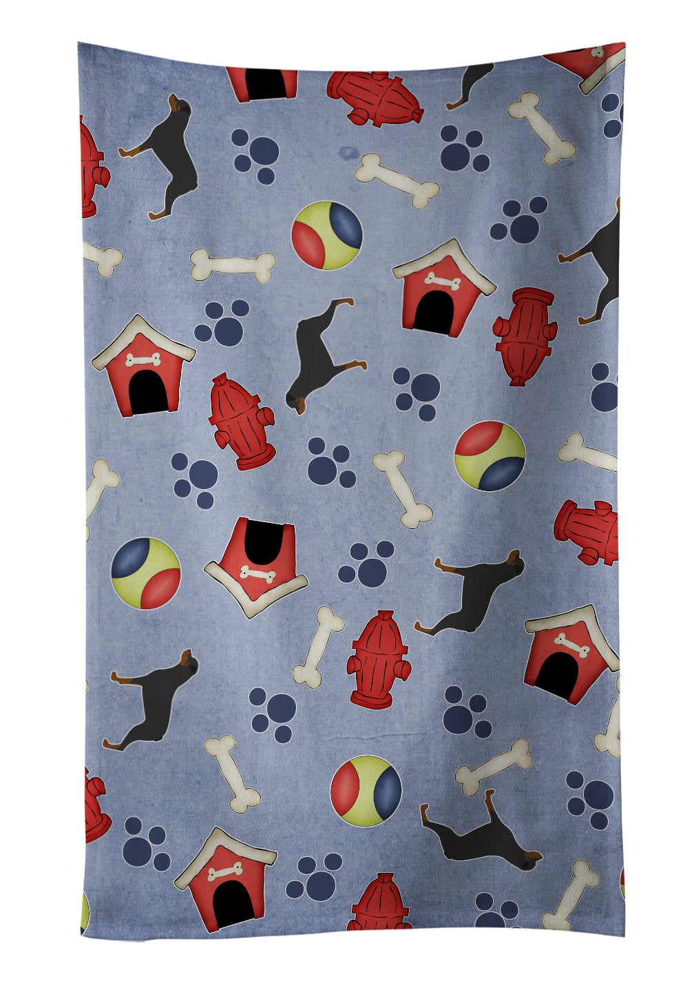 Rottweiler Dog House Collection Kitchen Towel BB3966KTWL - the-store.com