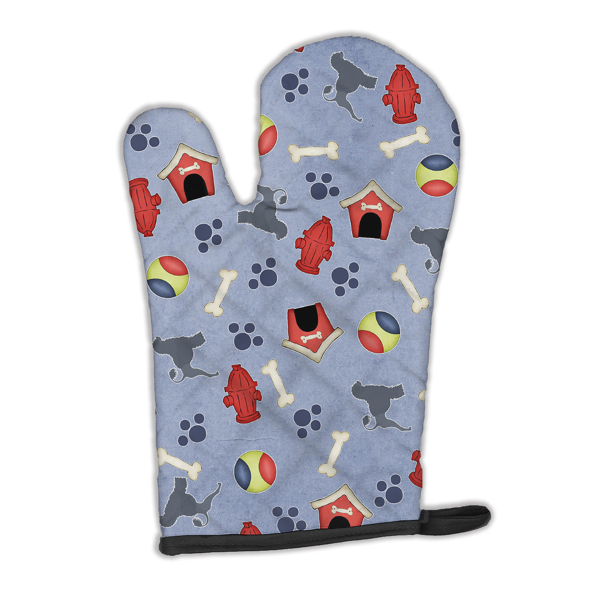 Portuguese Water Dog Dog House Collection Oven Mitt BB3968OVMT  the-store.com.