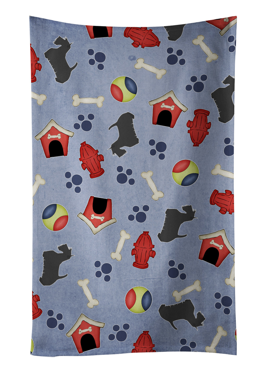 Scottish Terrier Dog House Collection Kitchen Towel BB3969KTWL - the-store.com