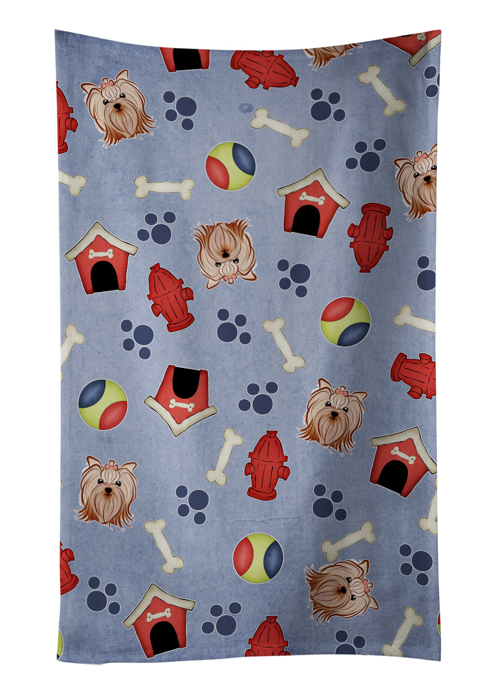 Dog House Collection Yorkie Yorkishire Terrier Kitchen Towel BB3983KTWL - the-store.com