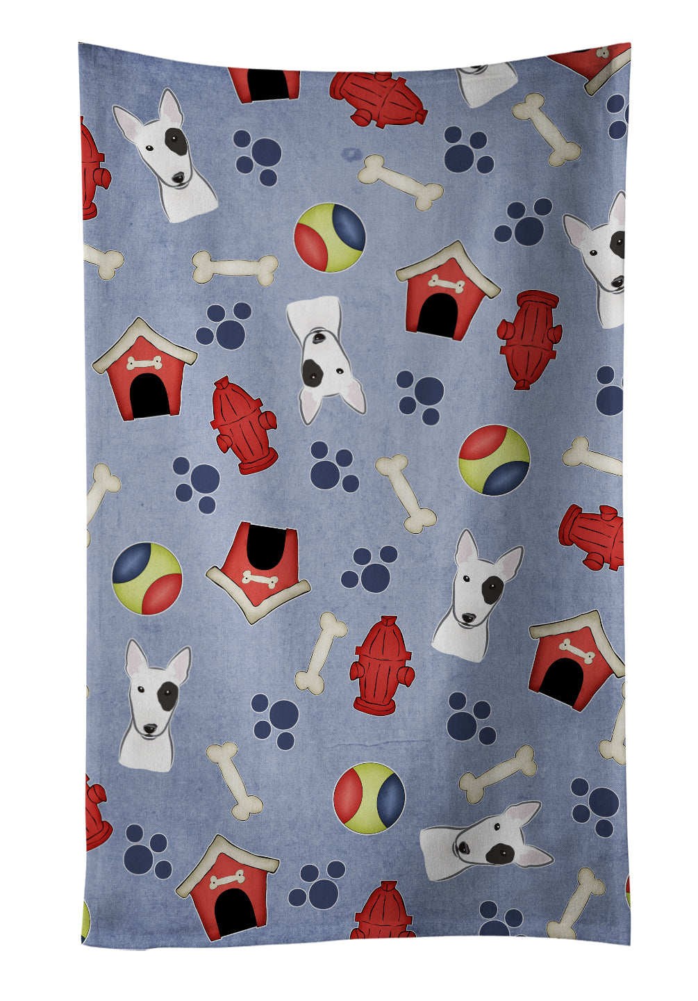 Dog House Collection Bull Terrier Kitchen Towel BB3988KTWL - the-store.com