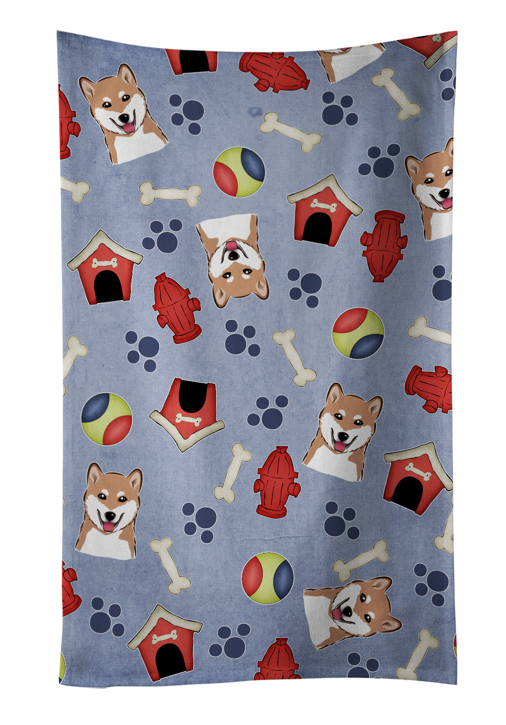 Dog House Collection Shiba Inu Kitchen Towel BB4004KTWL - the-store.com