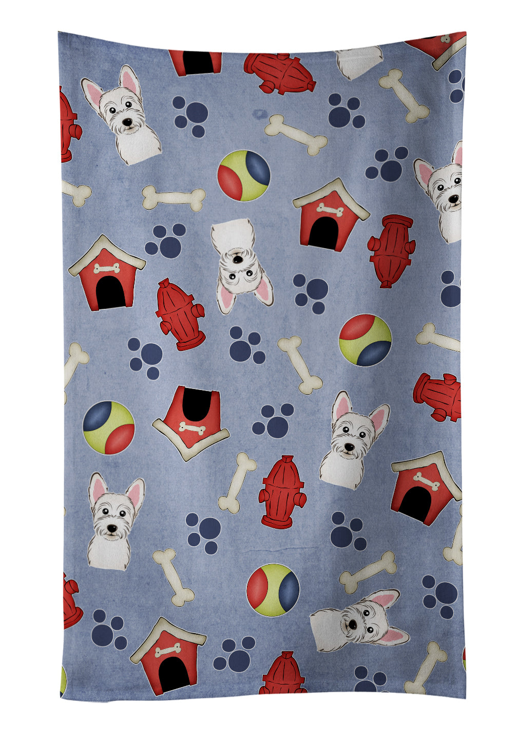 Dog House Collection Westie Kitchen Towel BB4005KTWL - the-store.com