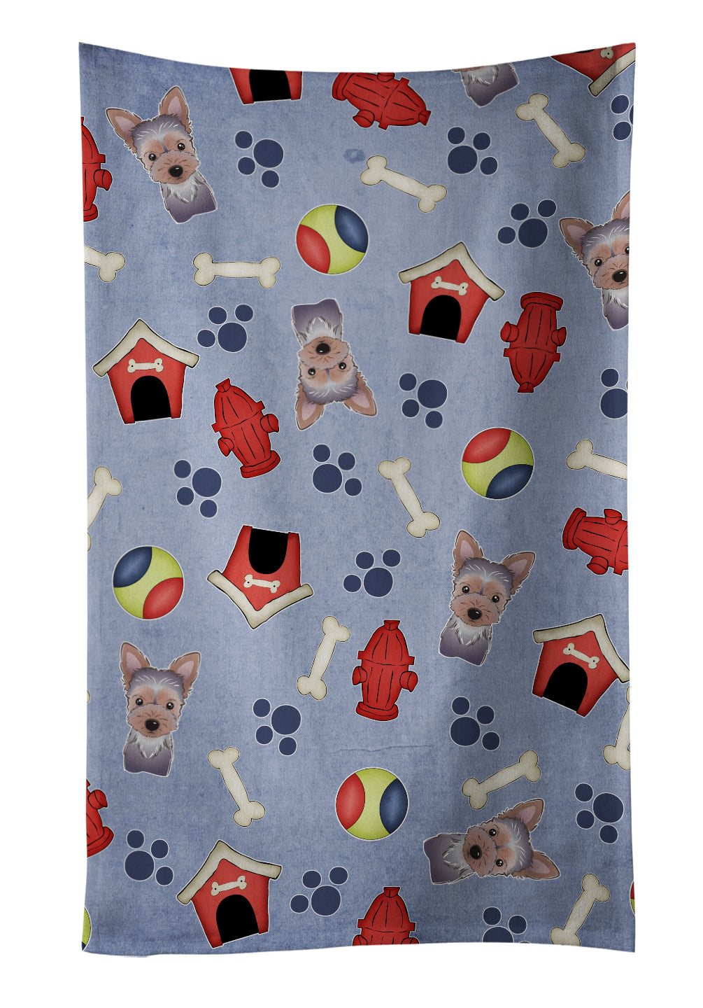 Dog House Collection Yorkie Puppy Kitchen Towel BB4011KTWL - the-store.com