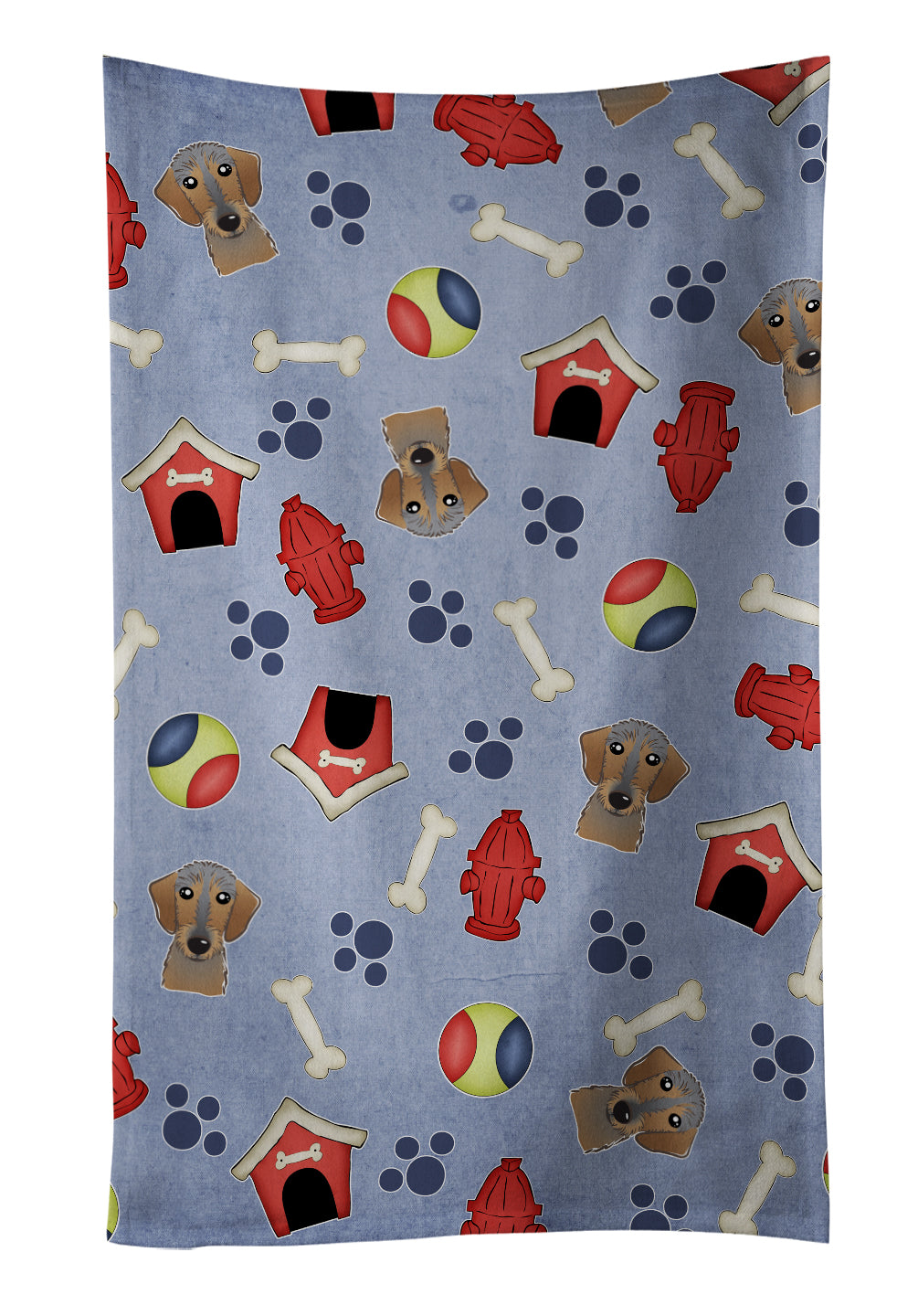 Dog House Collection Wirehaired Dachshund Kitchen Towel BB4012KTWL - the-store.com