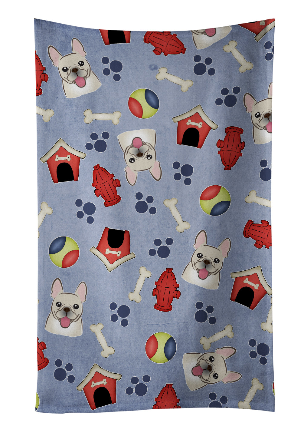 Dog House Collection French Bulldog Kitchen Towel BB4017KTWL - the-store.com