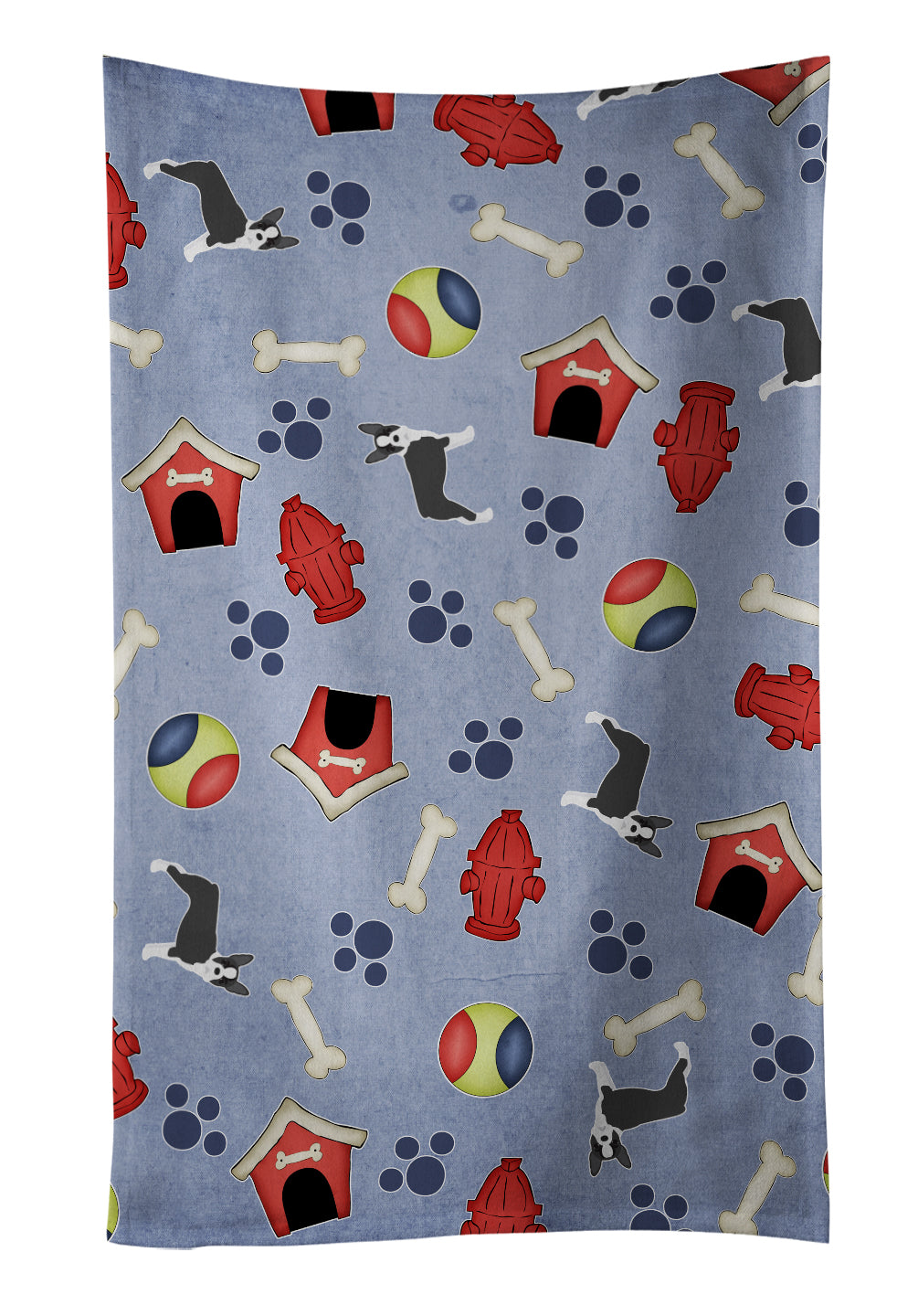 Dog House Collection Boston Terrier Kitchen Towel BB4053KTWL - the-store.com
