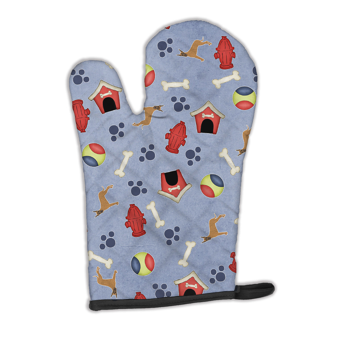 Dog House Collection Brindle Cropped Great Dane Oven Mitt BB4088OVMT