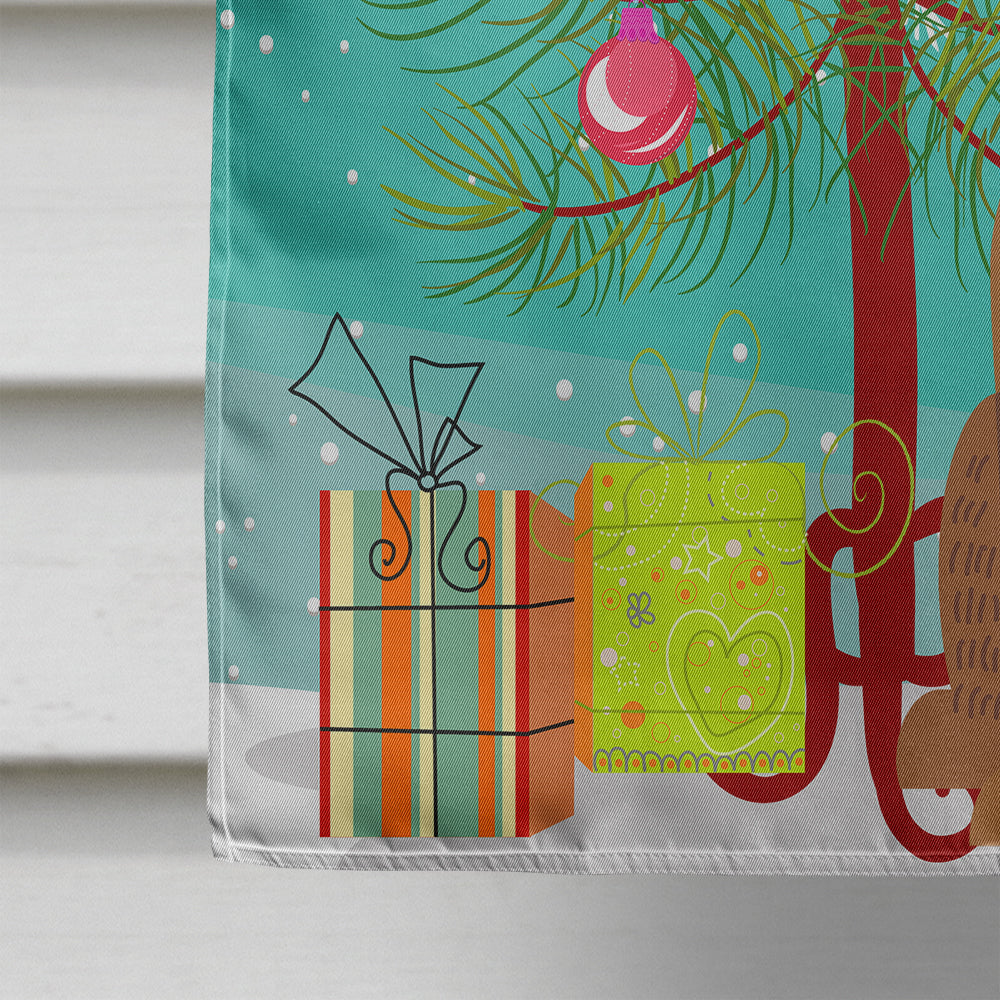 Merry Christmas Tree Mastiff Brindle Flag Canvas House Size BB4140CHF