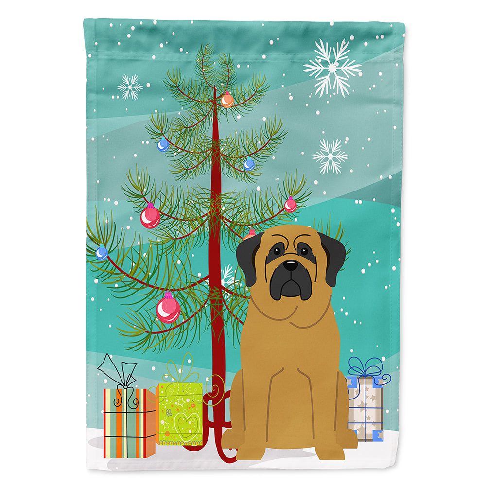Merry Christmas Tree Mastiff Flag Canvas House Size BB4143CHF  the-store.com.