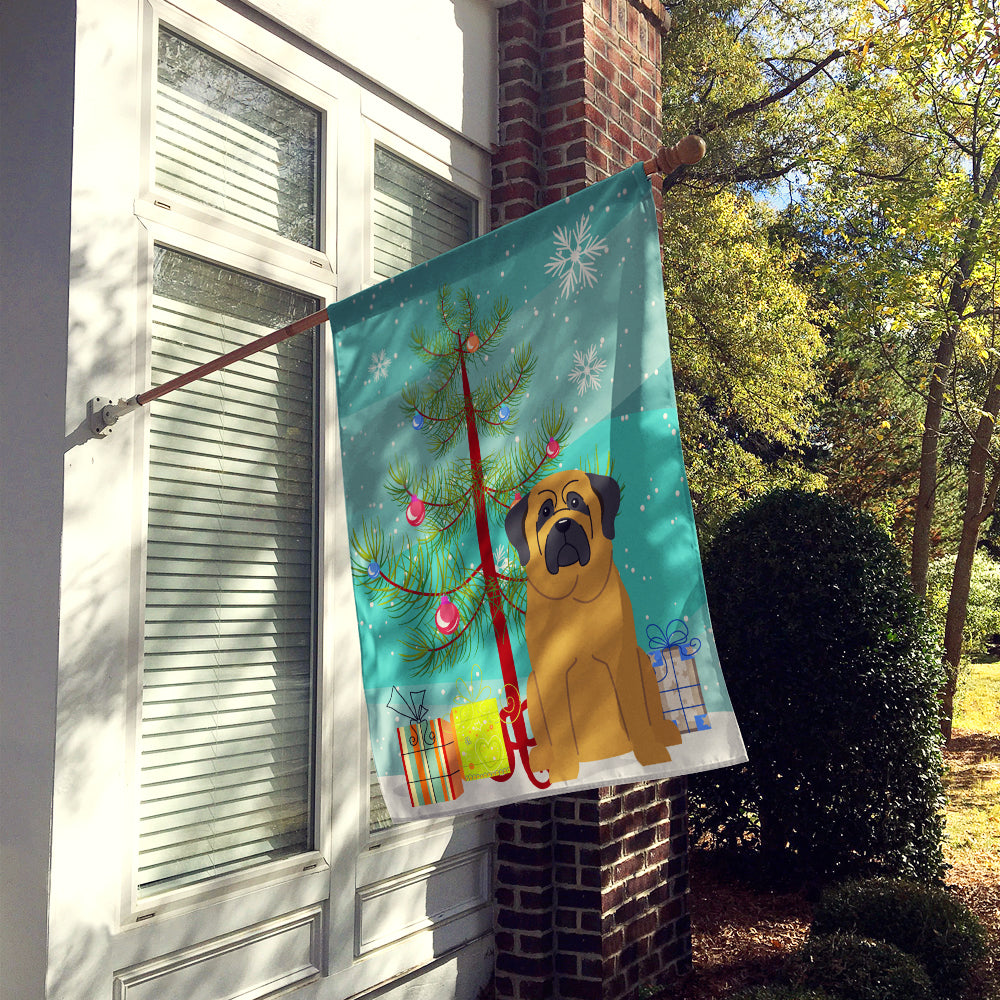 Merry Christmas Tree Mastiff Flag Canvas House Size BB4143CHF