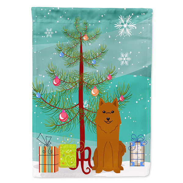 Merry Christmas Tree Karelian Bear Dog Flag Canvas House Size BB4147CHF  the-store.com.