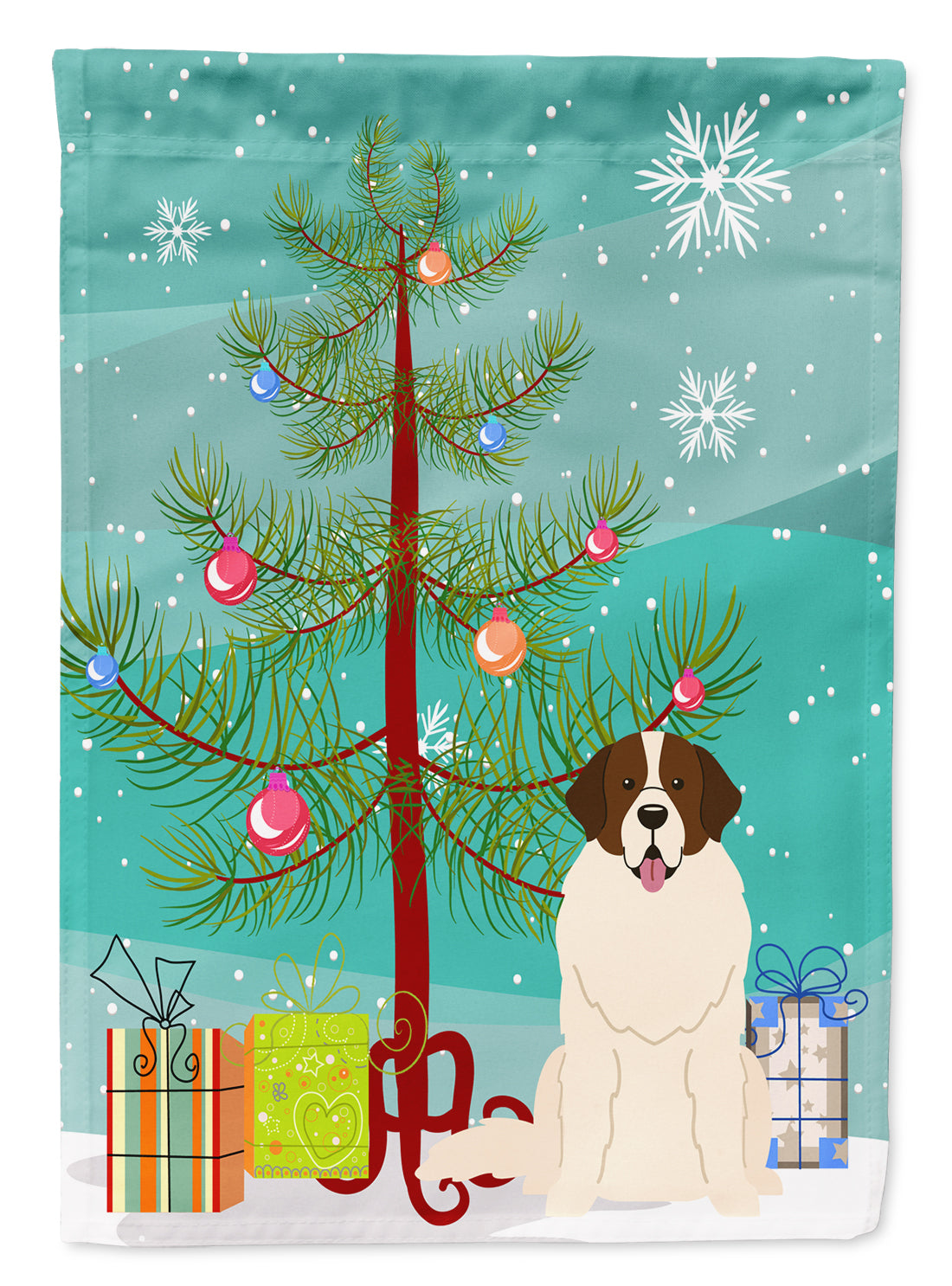 Merry Christmas Tree Moscow Watchdog Flag Garden Size BB4152GF
