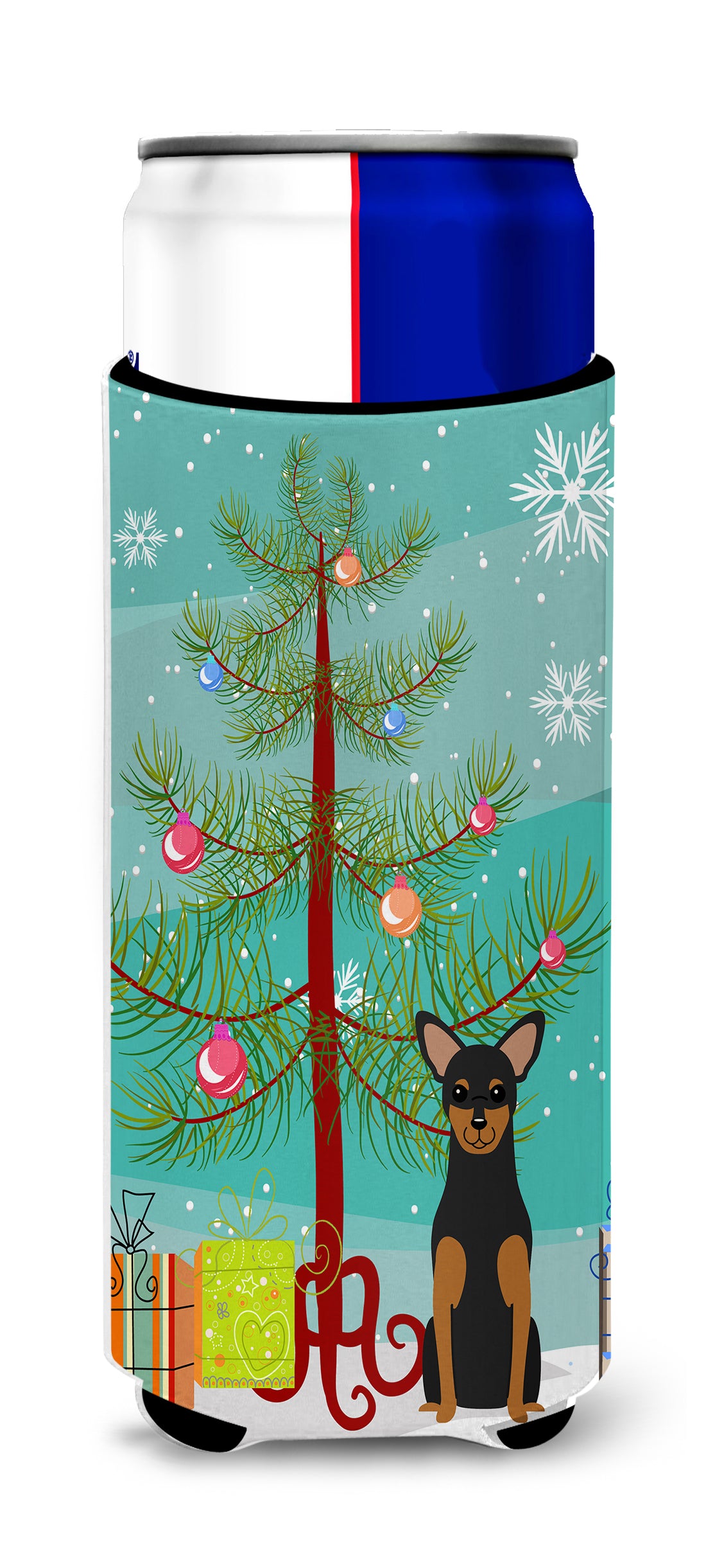 Merry Christmas Tree Manchester Terrier  Ultra Hugger for slim cans BB4153MUK  the-store.com.