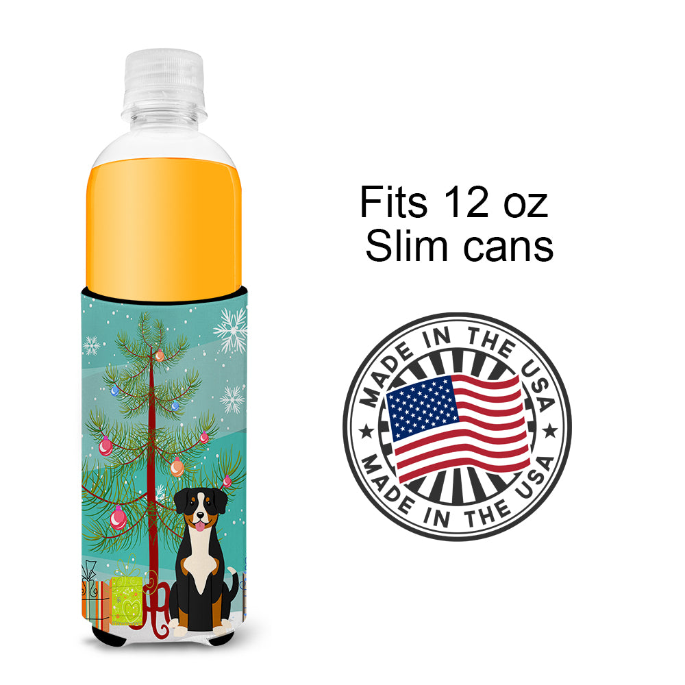 Merry Christmas Tree Entlebucher  Ultra Hugger for slim cans BB4163MUK