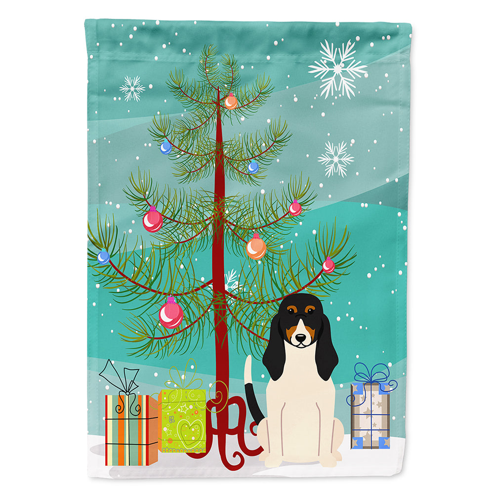 Merry Christmas Tree Swiss Hound Flag Canvas House Size BB4169CHF