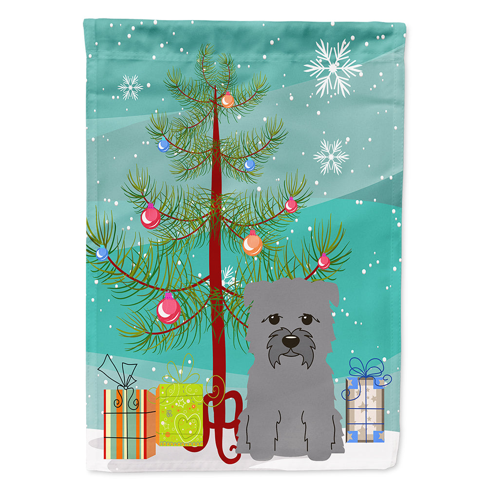 Merry Christmas Tree Glen of Imal Grey Flag Canvas House Size BB4184CHF  the-store.com.