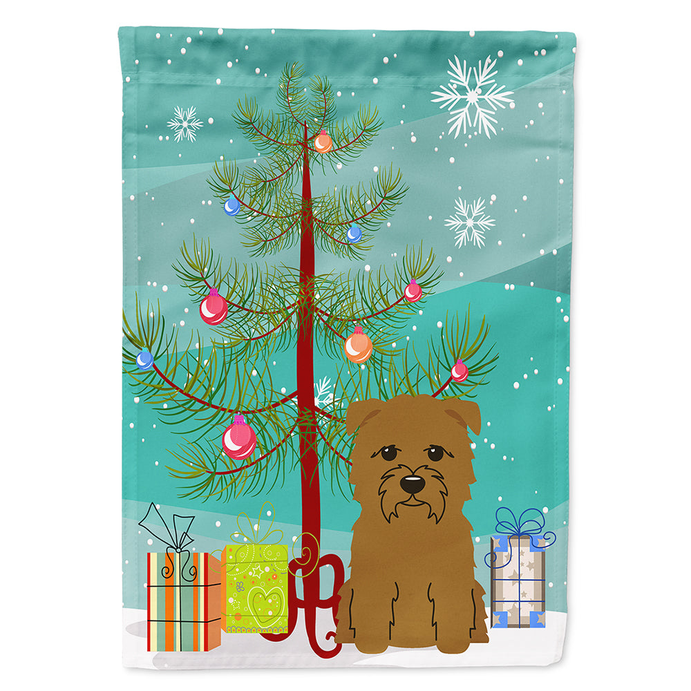 Merry Christmas Tree Glen of Imal Tan Flag Canvas House Size BB4185CHF  the-store.com.