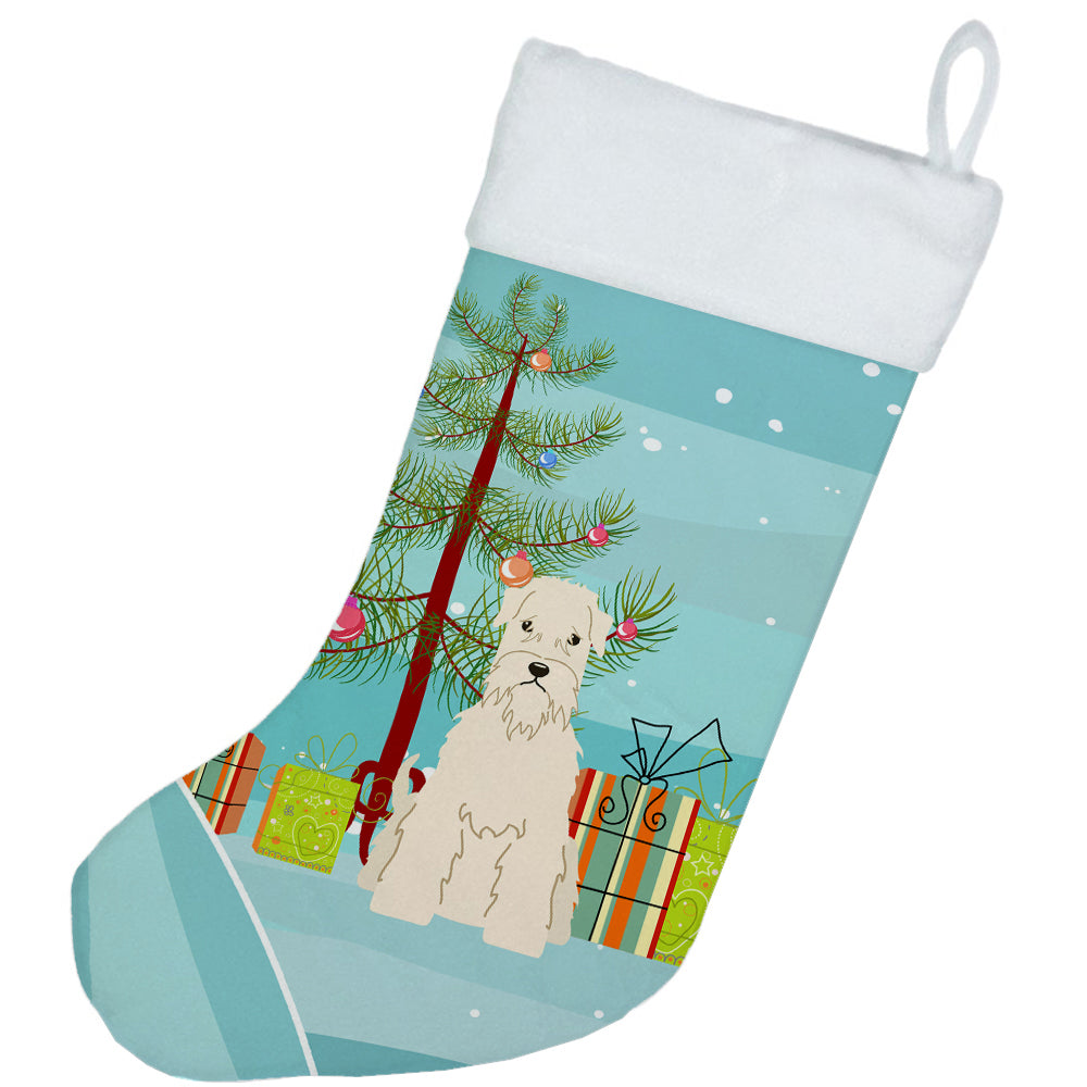 Joyeux Noël Sapin Doux Wheaten Terrier Chaussette de Noël BB4186CS