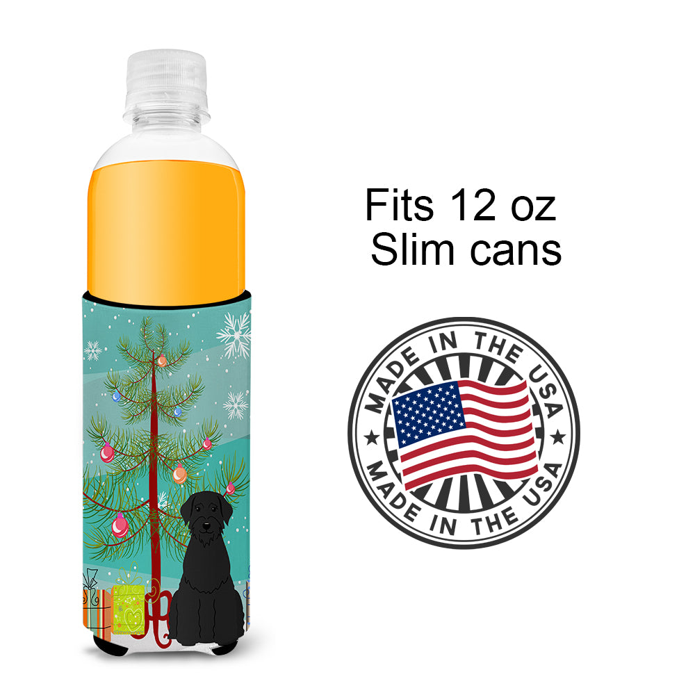 Merry Christmas Tree Giant Schnauzer  Ultra Hugger for slim cans BB4191MUK