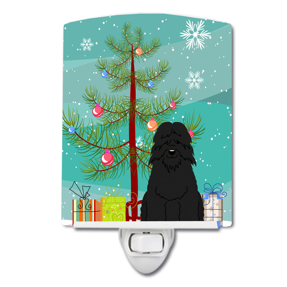 Merry Christmas Tree Bouvier des Flandres Ceramic Night Light BB4199CNL - the-store.com