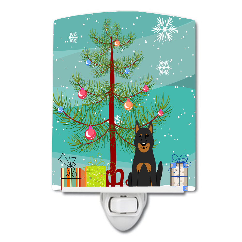Merry Christmas Tree Beauce Shepherd Dog Ceramic Night Light BB4205CNL - the-store.com