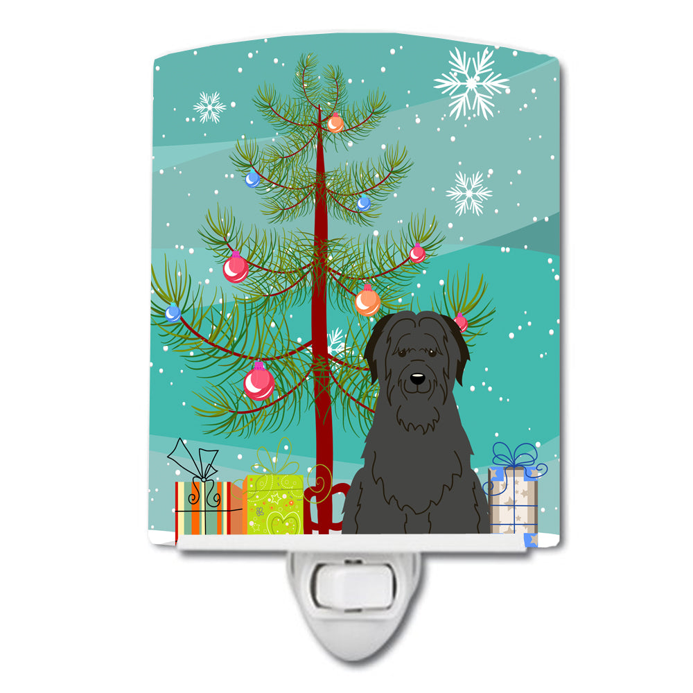 Merry Christmas Tree Briard Black Ceramic Night Light BB4206CNL - the-store.com