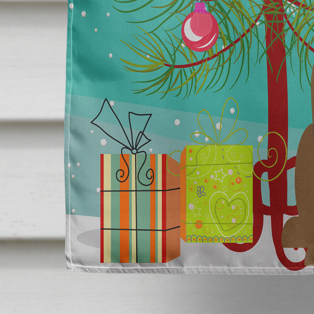 Merry Christmas Tree Bullmastiff Flag Canvas House Size BB4209CHF