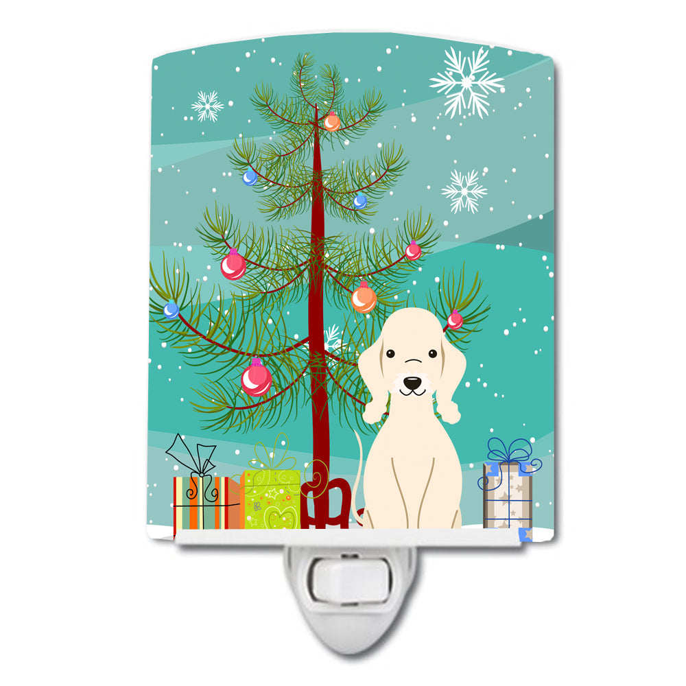 Merry Christmas Tree Bedlington Terrier Sandy Ceramic Night Light BB4216CNL - the-store.com