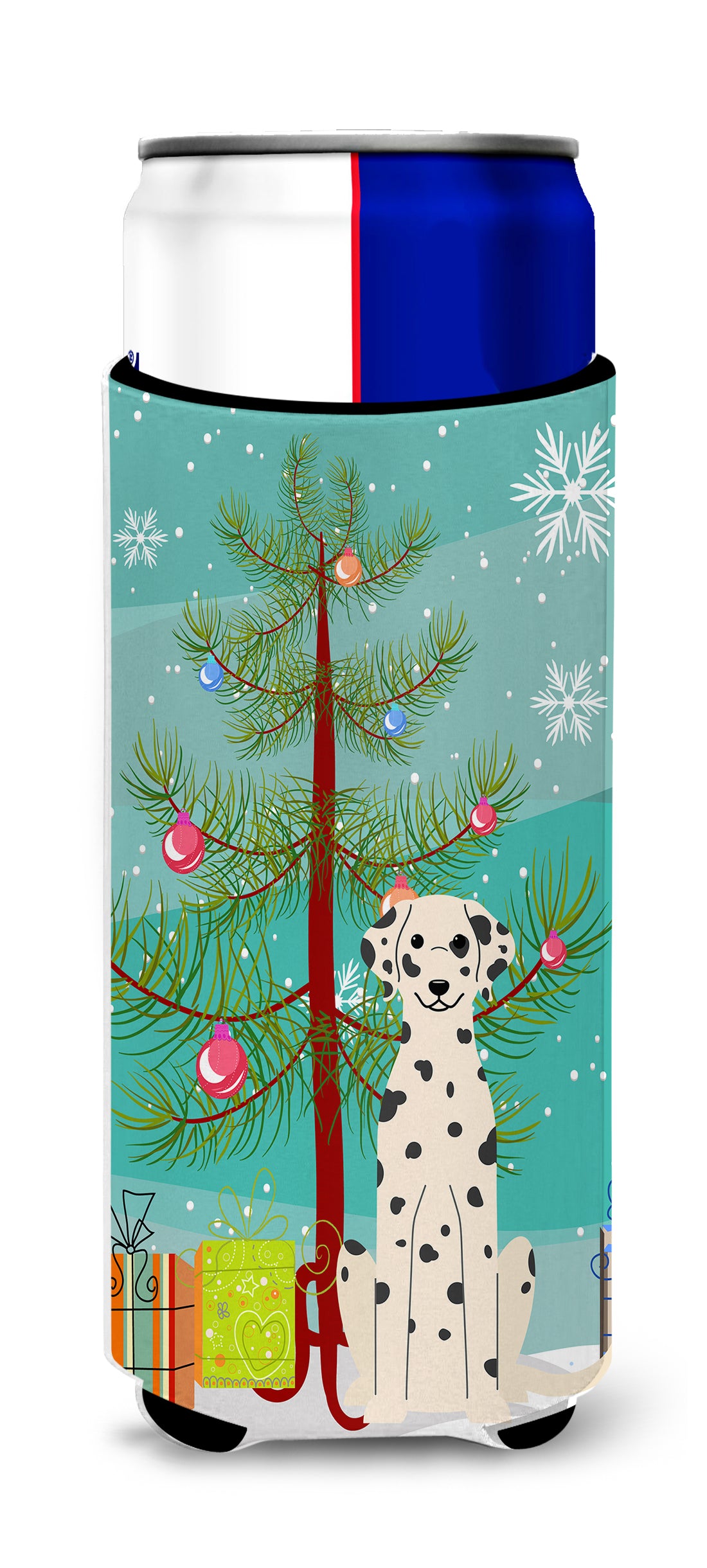 Merry Christmas Tree Dalmatian  Ultra Hugger for slim cans BB4222MUK