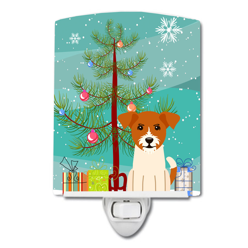 Merry Christmas Tree Jack Russell Terrier Ceramic Night Light BB4233CNL - the-store.com
