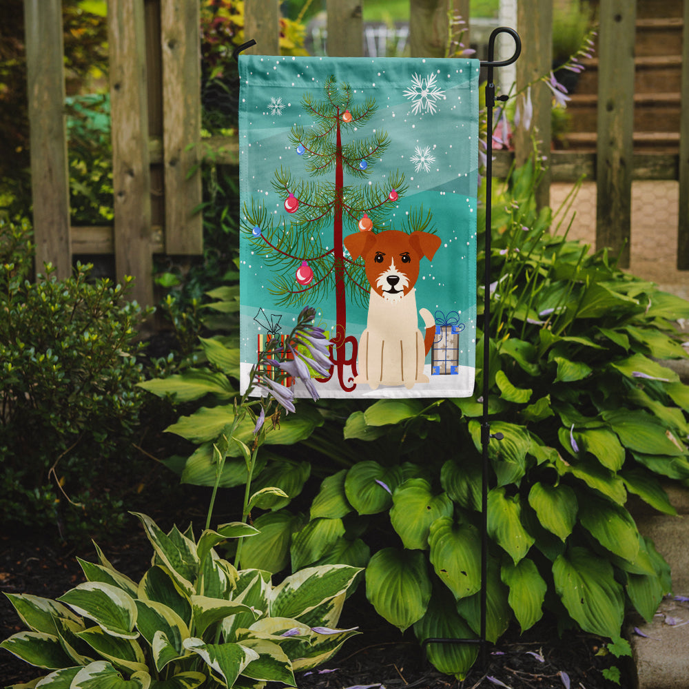 Merry Christmas Tree Jack Russell Terrier Flag Garden Size BB4233GF