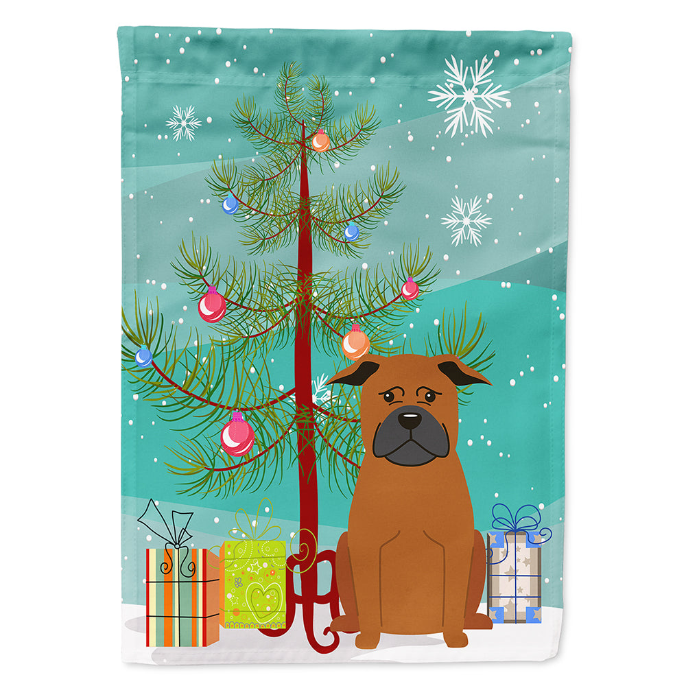 Merry Christmas Tree Chinese Chongqing Dog Flag Canvas House Size BB4236CHF