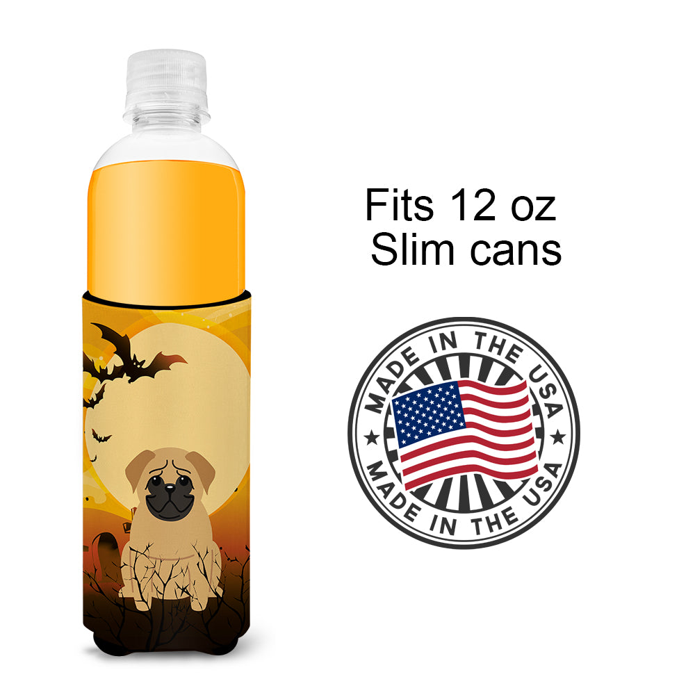 Halloween Pug Brown  Ultra Hugger for slim cans BB4273MUK