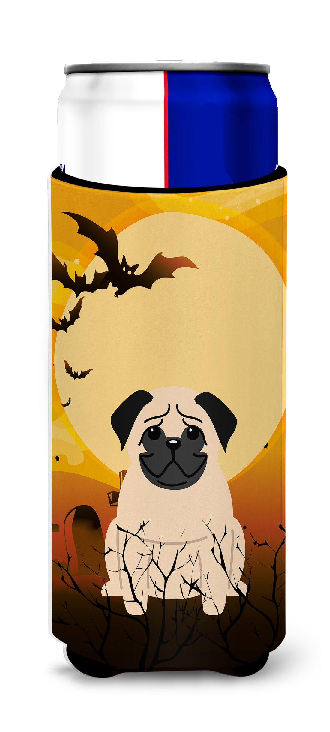 Halloween Pug Fawn  Ultra Hugger for slim cans BB4274MUK  the-store.com.