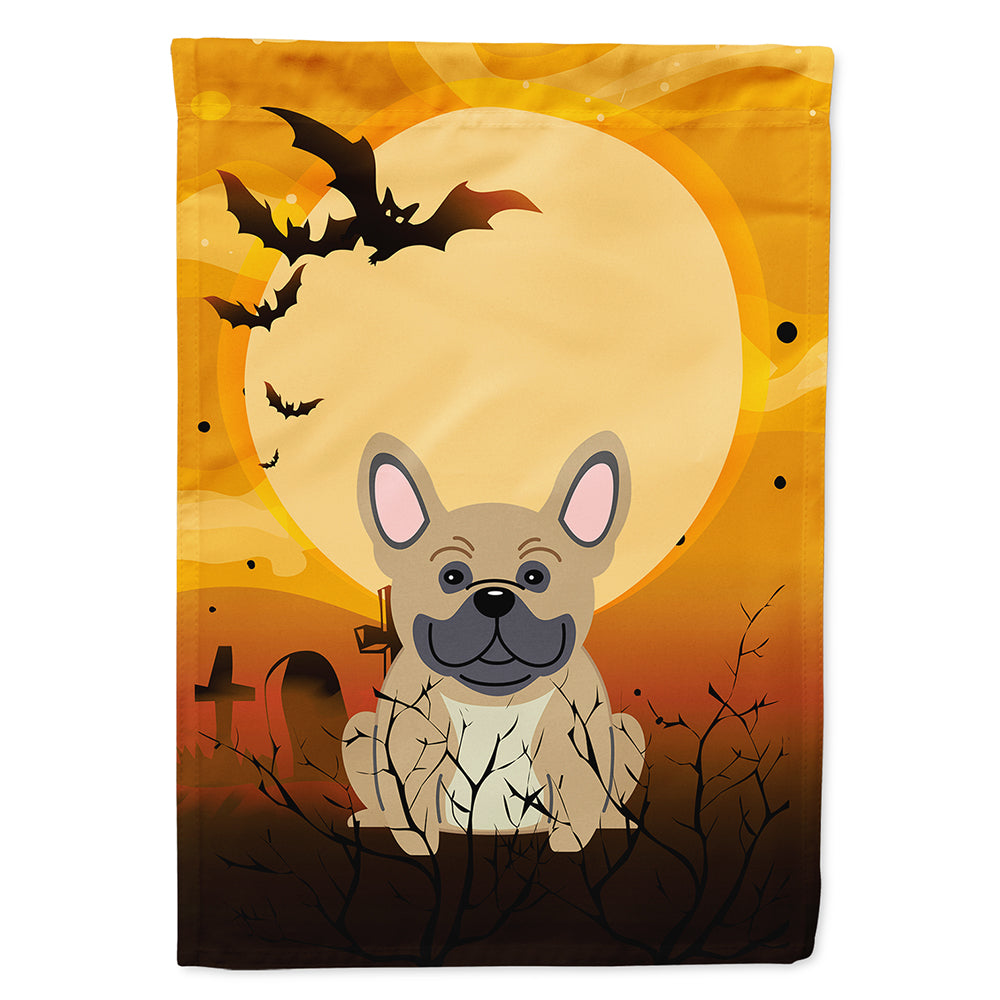 Halloween French Bulldog Cream Flag Canvas House Size BB4276CHF