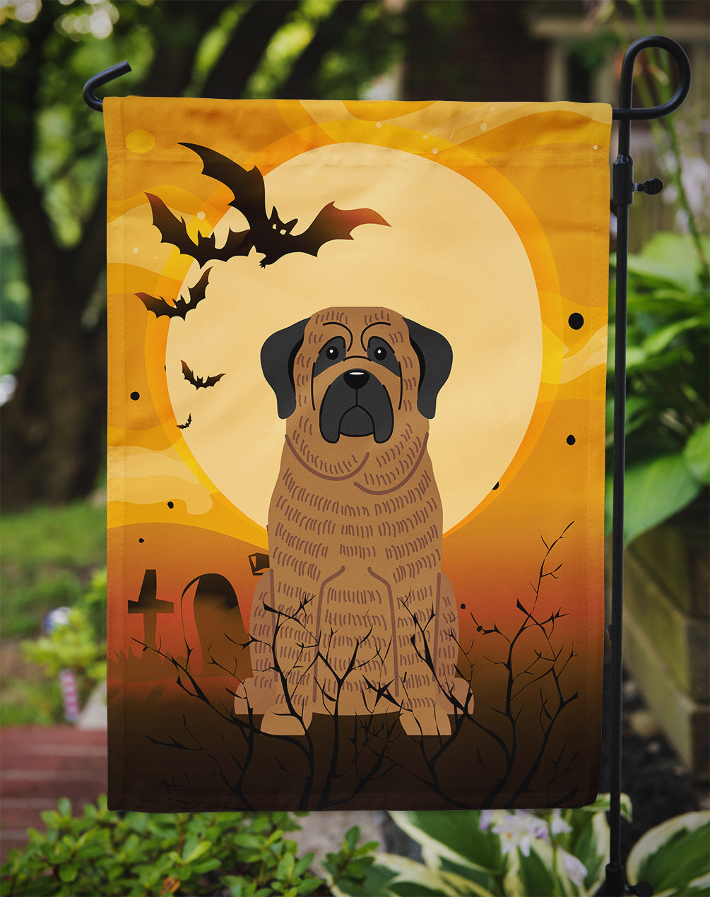 Halloween Mastiff Brindle Flag Garden Size BB4281GF