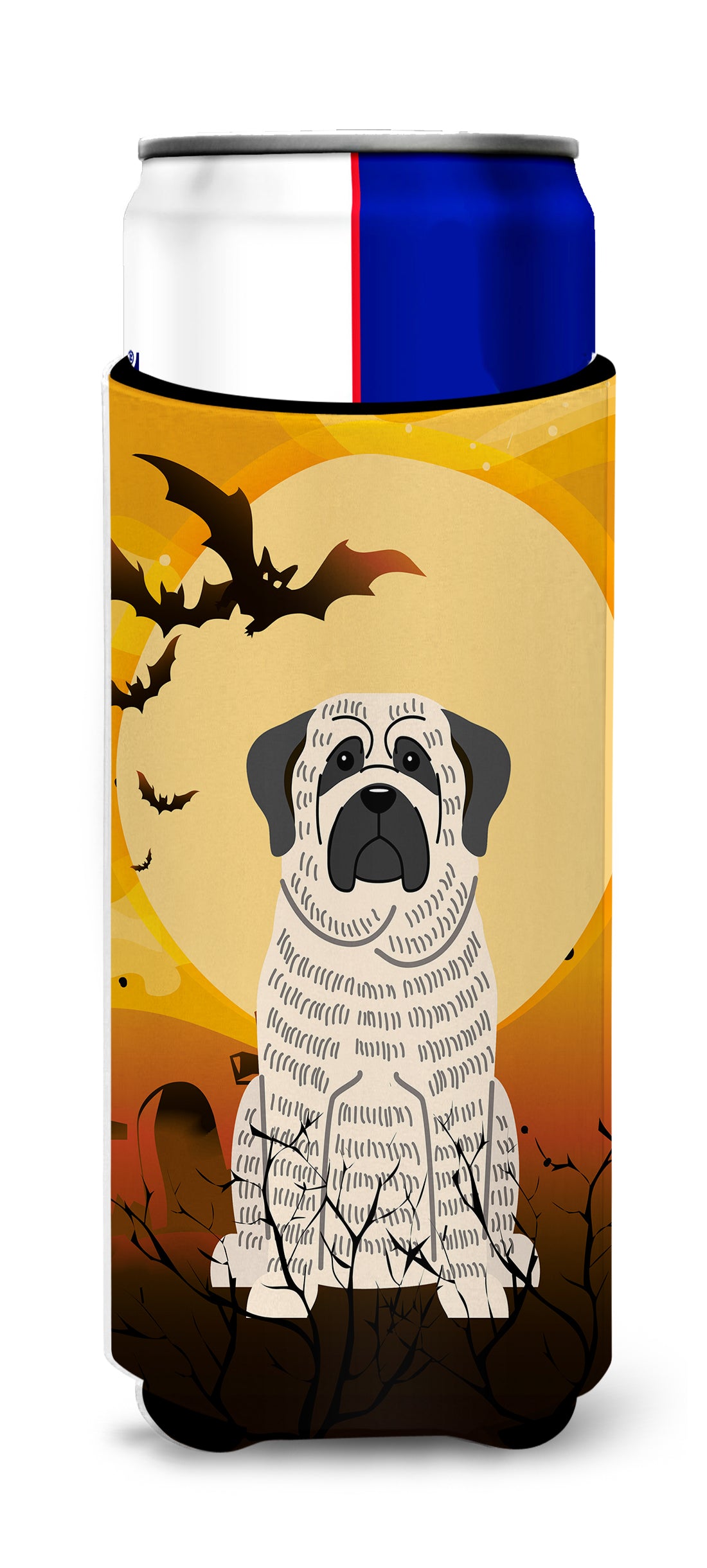 Halloween Mastiff Brindle White  Ultra Hugger for slim cans BB4282MUK  the-store.com.