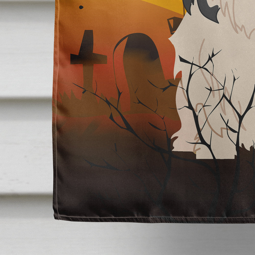 Halloween Lowchen Flag Canvas House Size BB4285CHF  the-store.com.