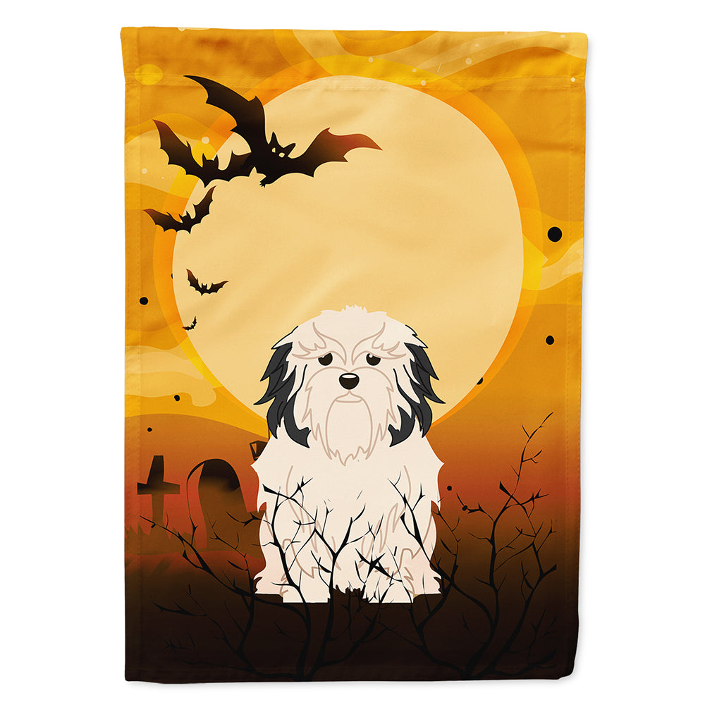 Halloween Lowchen Flag Canvas House Size BB4285CHF  the-store.com.