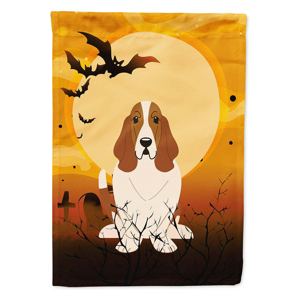 Halloween Basset Hound Flag Canvas House Size BB4287CHF  the-store.com.
