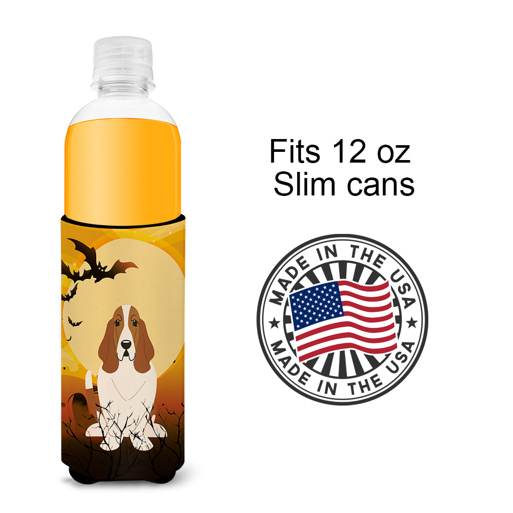 Halloween Basset Hound  Ultra Hugger for slim cans BB4287MUK  the-store.com.