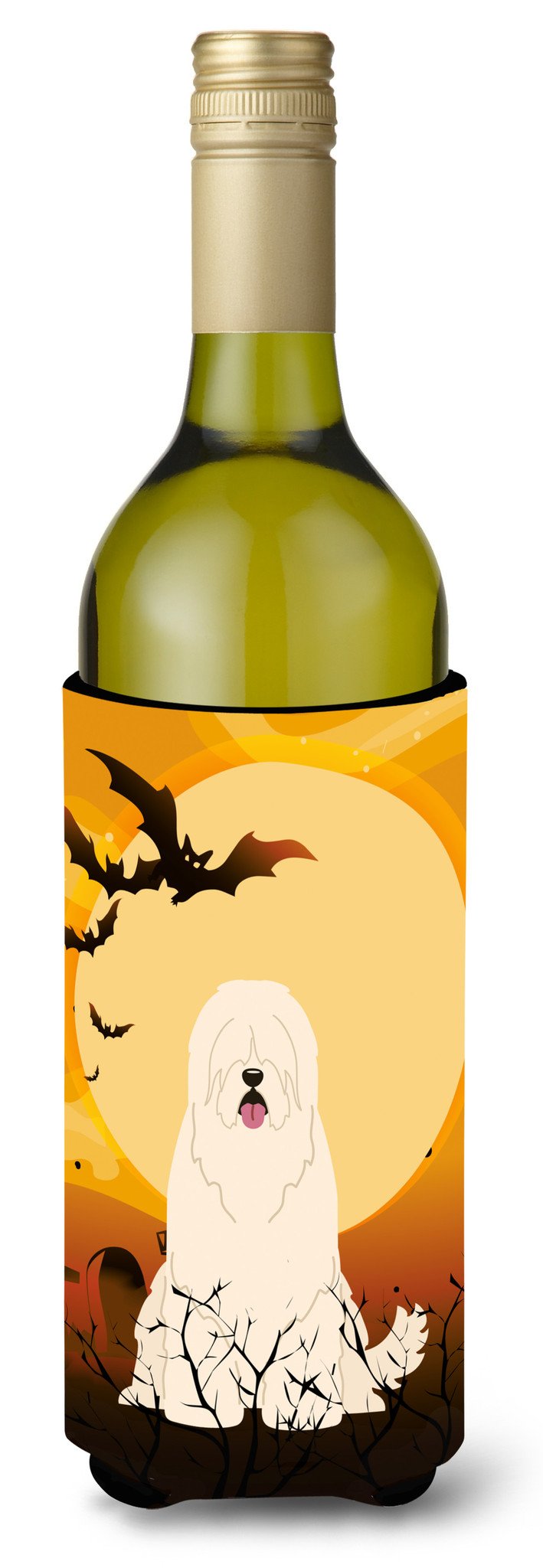Halloween South Russian Sheepdog Wine Bottle Beverge Insulator Hugger BB4290LITERK by Caroline&#39;s Treasures